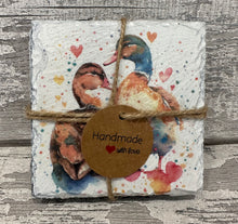 Load image into Gallery viewer, Duck slate coasters