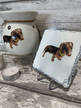 Load image into Gallery viewer, Chocolate Dachshund/ sausage dog wax burner gift set