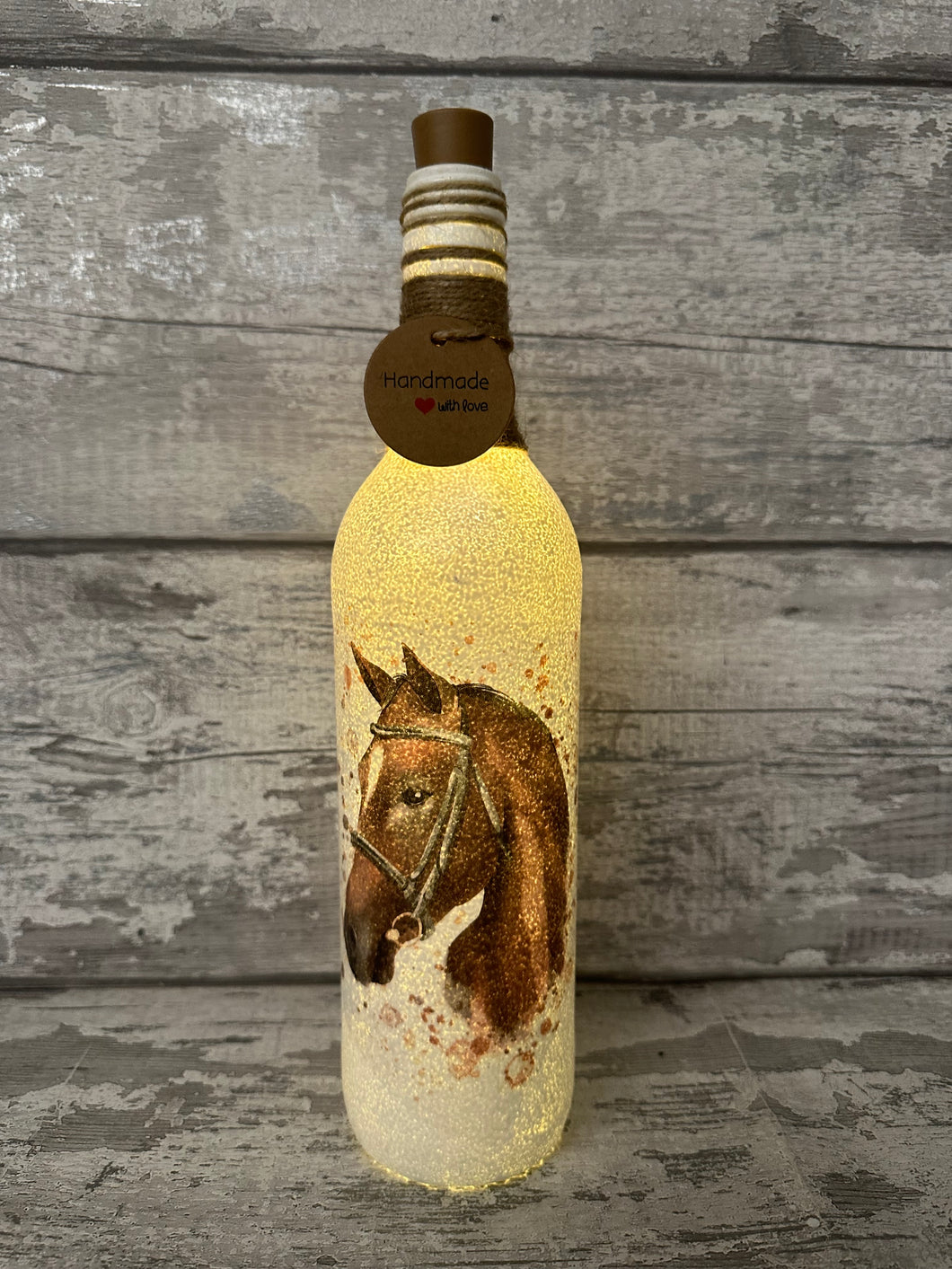 Horse light up bottle