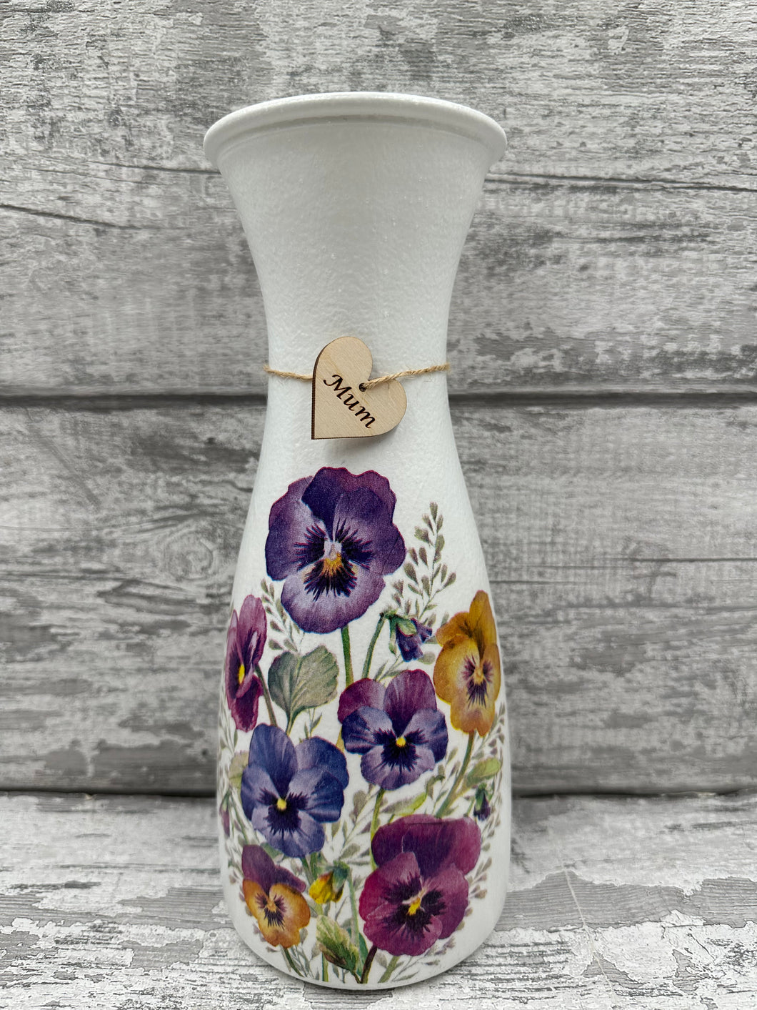 Mum vase - flowers