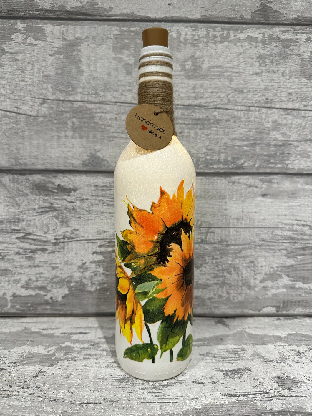 Sun flower light up bottle