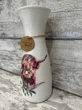 Load image into Gallery viewer, Highland cow vase
