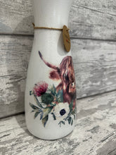 Load image into Gallery viewer, Highland cow vase
