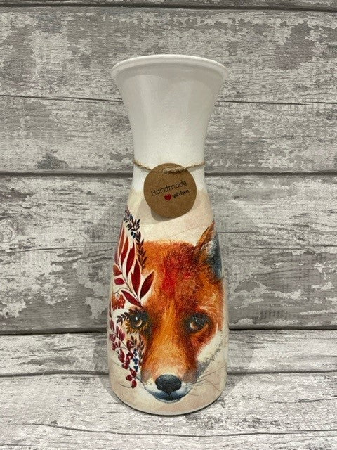 Fox face vase
