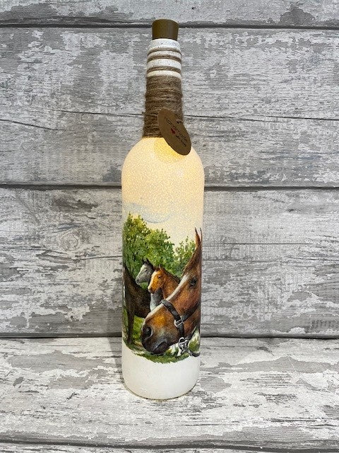 horse light up bottle