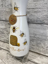 Load image into Gallery viewer, Bee &quot;save the&quot; vase
