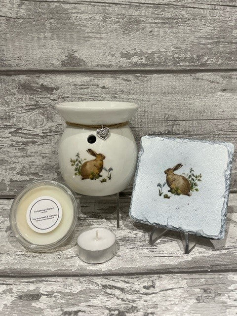 Rabbit wax burner gift set