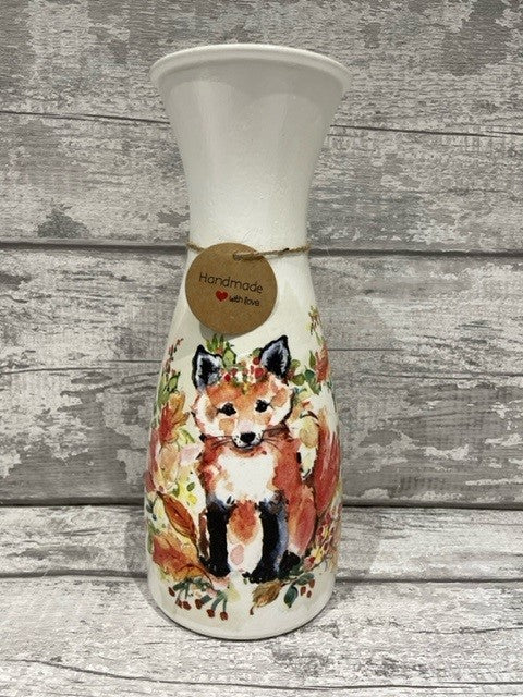 Fox vase