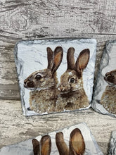 Load image into Gallery viewer, Hare slate coasters
