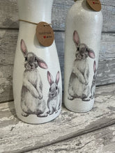 Load image into Gallery viewer, White rabbit vase and light up bottle set
