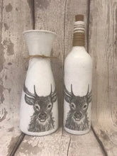 Load image into Gallery viewer, Stag light up bottle and matching vase
