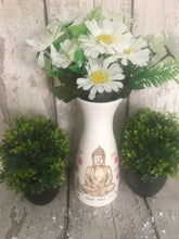 Load image into Gallery viewer, Buddha vase - decoupaged
