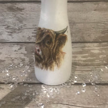 Load image into Gallery viewer, Highland Cow close up Vase
