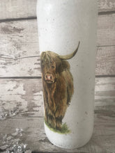 Load image into Gallery viewer, Highland Cow Spring Time LED Light Up Bottle
