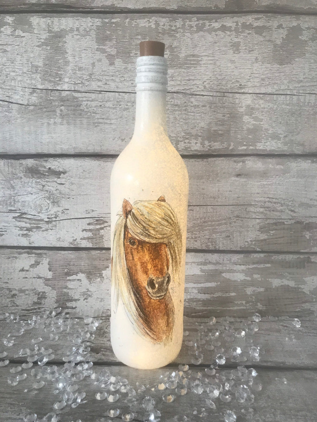 Pony close up light up bottle