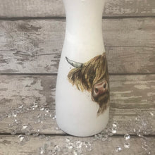 Load image into Gallery viewer, Highland Cow close up Vase
