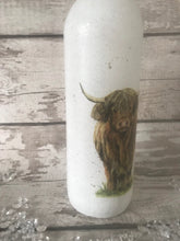 Load image into Gallery viewer, Highland Cow Spring Time LED Light Up Bottle
