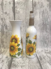 Load image into Gallery viewer, Sunflower vase and light up bottle set
