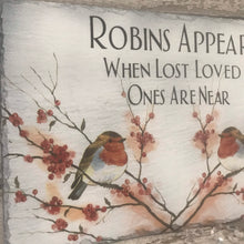 Load image into Gallery viewer, Memorial slate - Robins Appear
