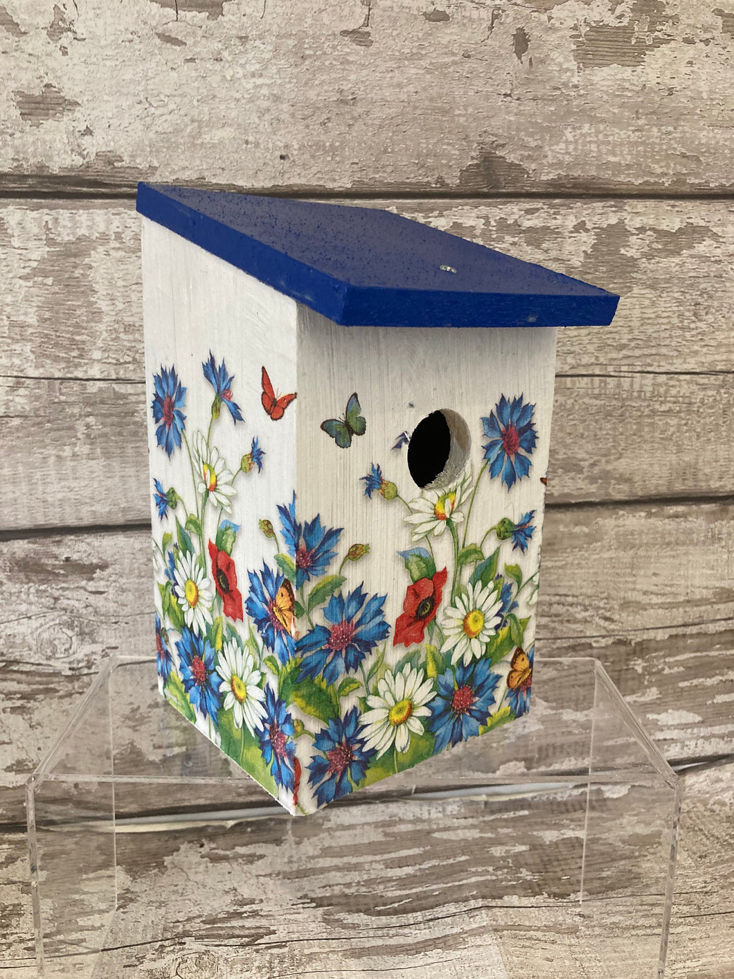 Cornflower bird box