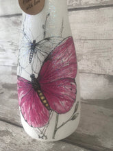 Load image into Gallery viewer, Butterfly vase, sparkly glitter
