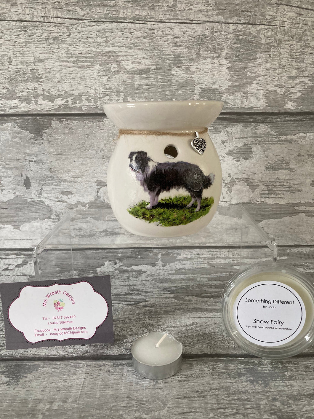 Collie wax burner gift set