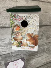 Load image into Gallery viewer, Robin and squirrel bird box

