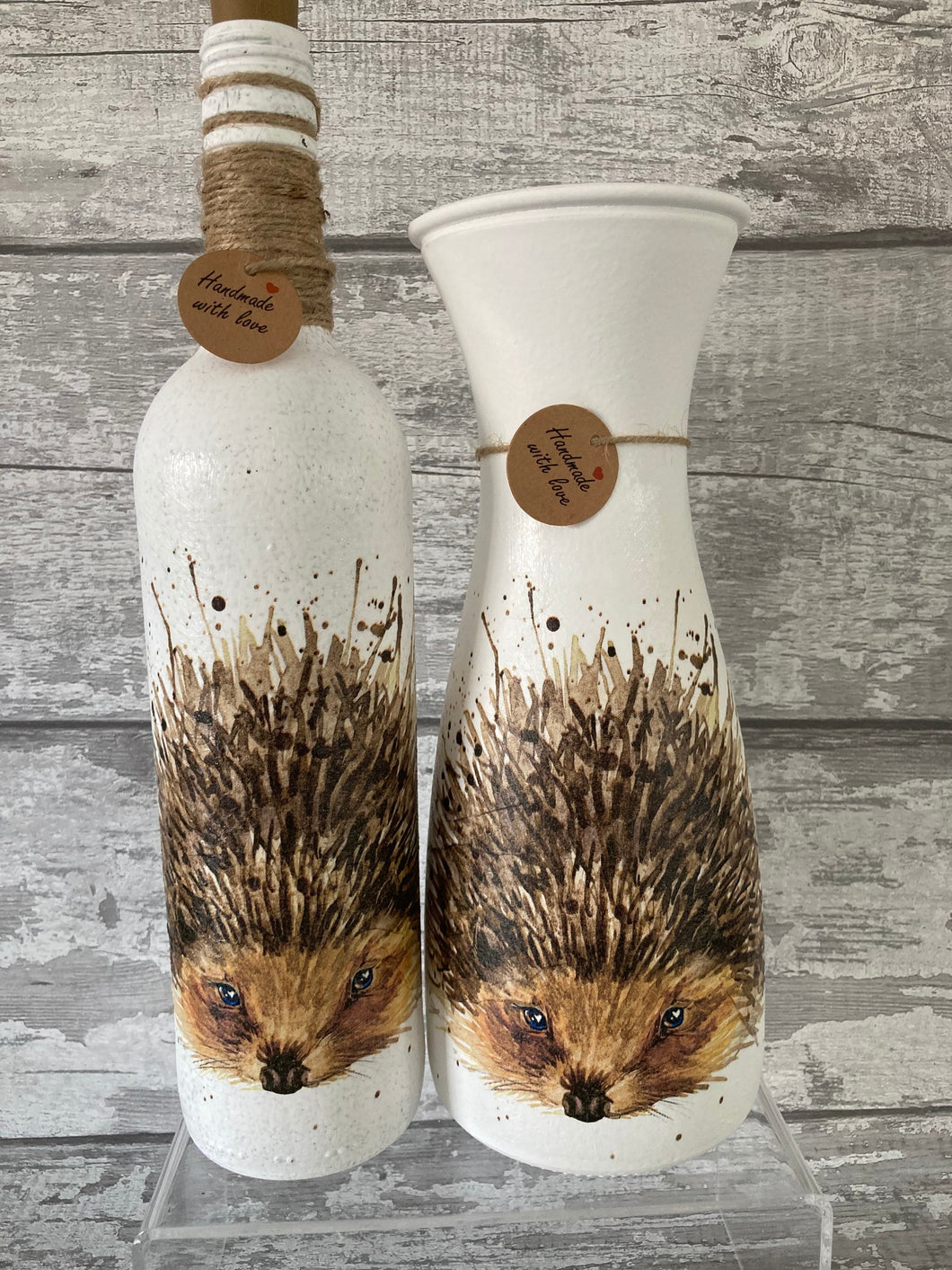 Hedgehog Vase & Light Up Bottle