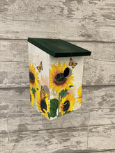 Load image into Gallery viewer, Sunflower butterfly bird box
