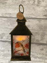 Load image into Gallery viewer, Robin in tree lantern
