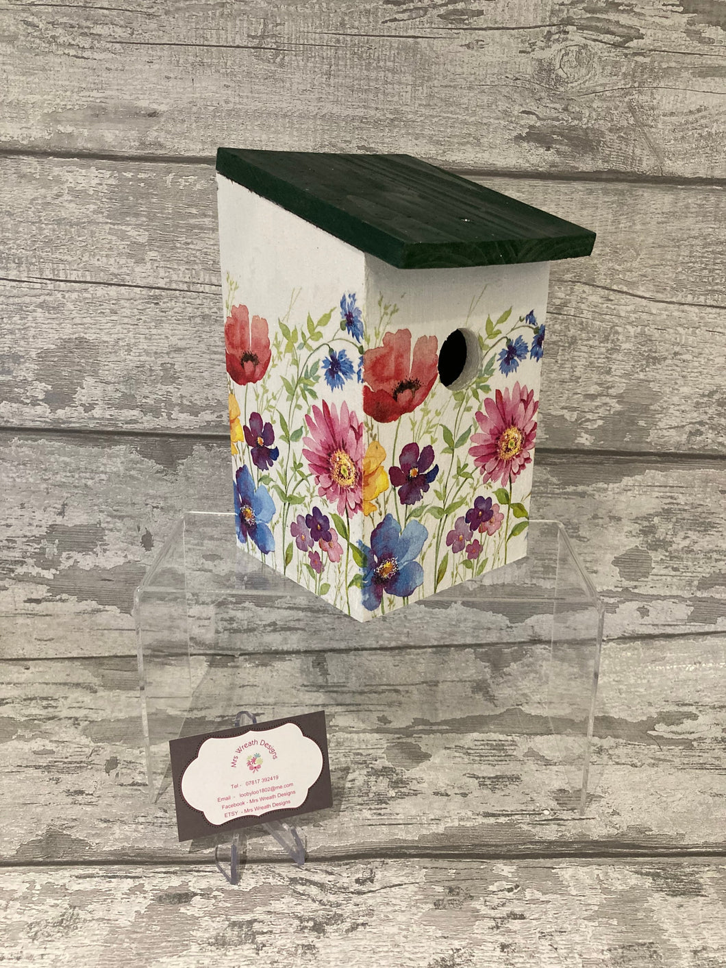 Floral bird box, nesting box