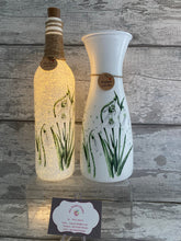 Load image into Gallery viewer, Snowdrop vase and light up bottle set
