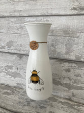 Load image into Gallery viewer, Bee happy vase
