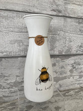 Load image into Gallery viewer, Bee happy vase
