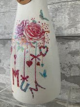 Load image into Gallery viewer, Mum vase - Rose - glitter
