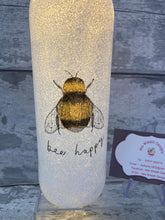 Load image into Gallery viewer, Bee happy vase &amp; light up bottle
