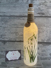 Load image into Gallery viewer, Snowdrop vase and light up bottle set
