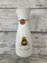 Load image into Gallery viewer, Bee happy vase
