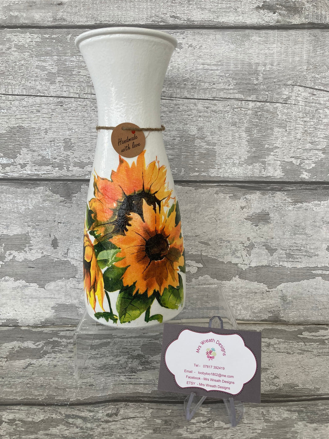 Sunflower vase