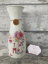 Load image into Gallery viewer, Mum vase - Rose - glitter
