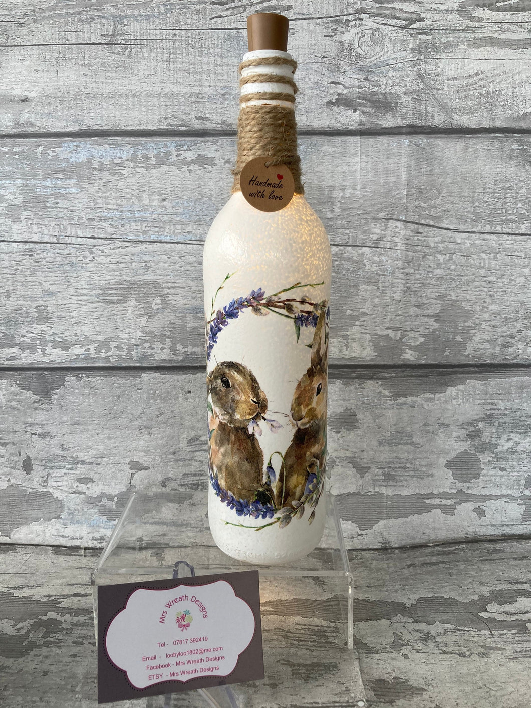 rabbit light up bottle