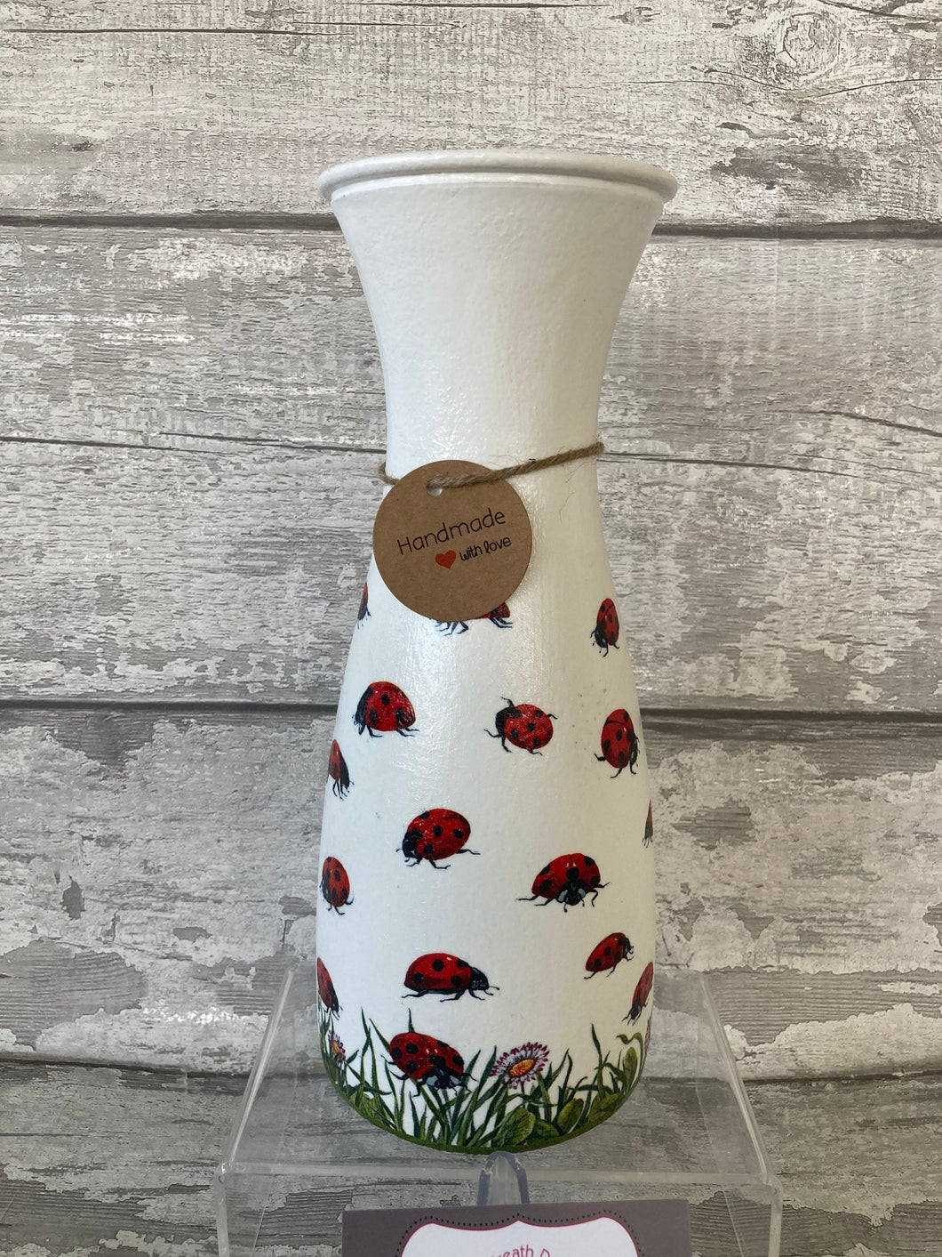 Ladybird vase