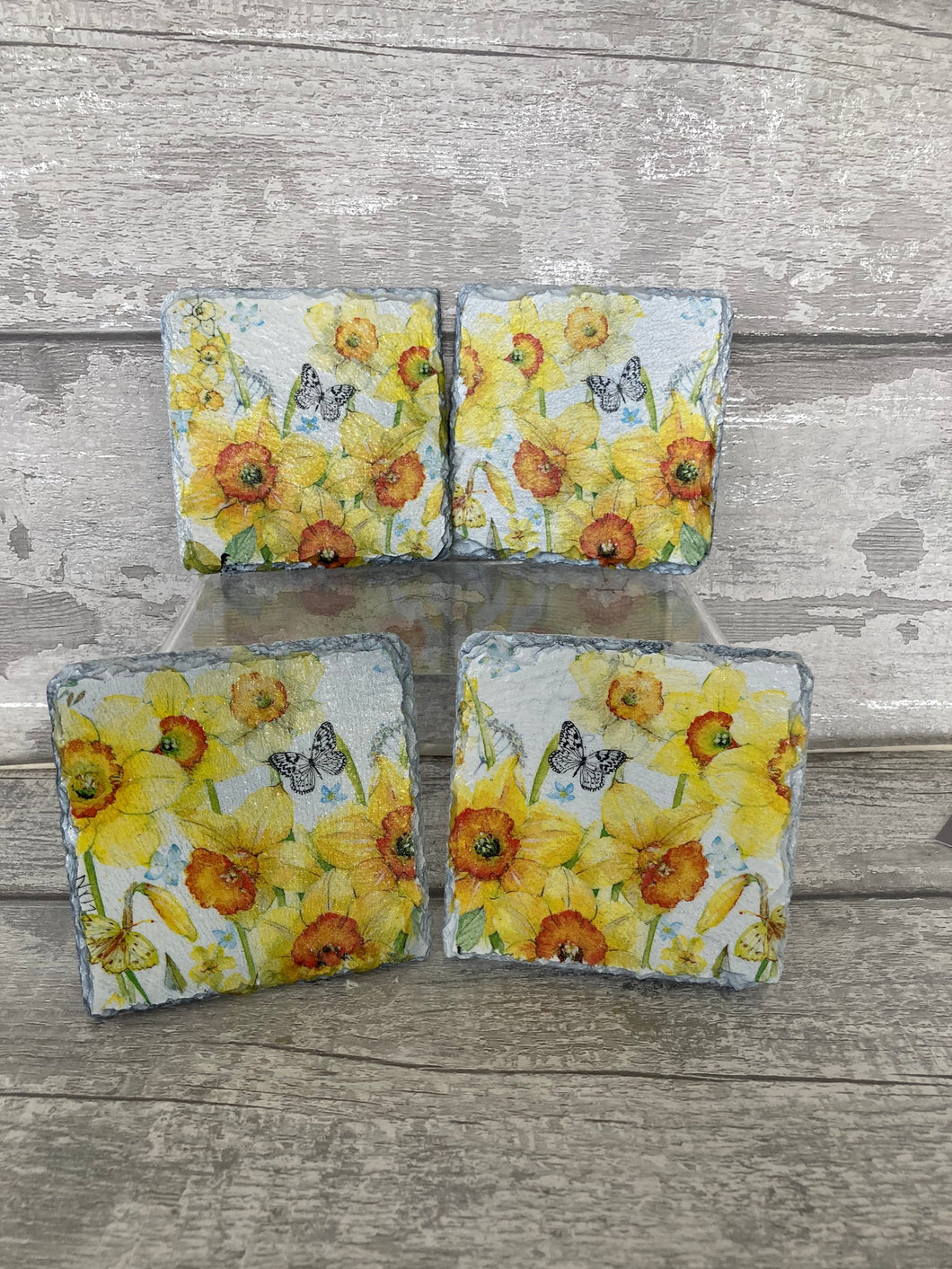 Daffodil coasters  x 4