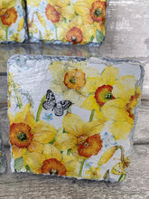 Load image into Gallery viewer, Daffodil coasters  x 4
