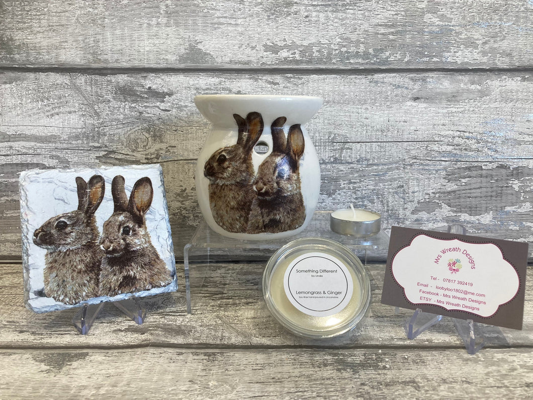 Hare Wax Burner complete Gift Set