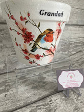 Load image into Gallery viewer, Father Day Plant Pot - Robin Grandad
