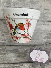 Load image into Gallery viewer, Father Day Plant Pot - Robin Grandad
