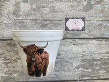 Load image into Gallery viewer, Highland Cow Plant Pot
