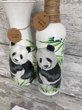 Load image into Gallery viewer, Panda vase and light up bottle set
