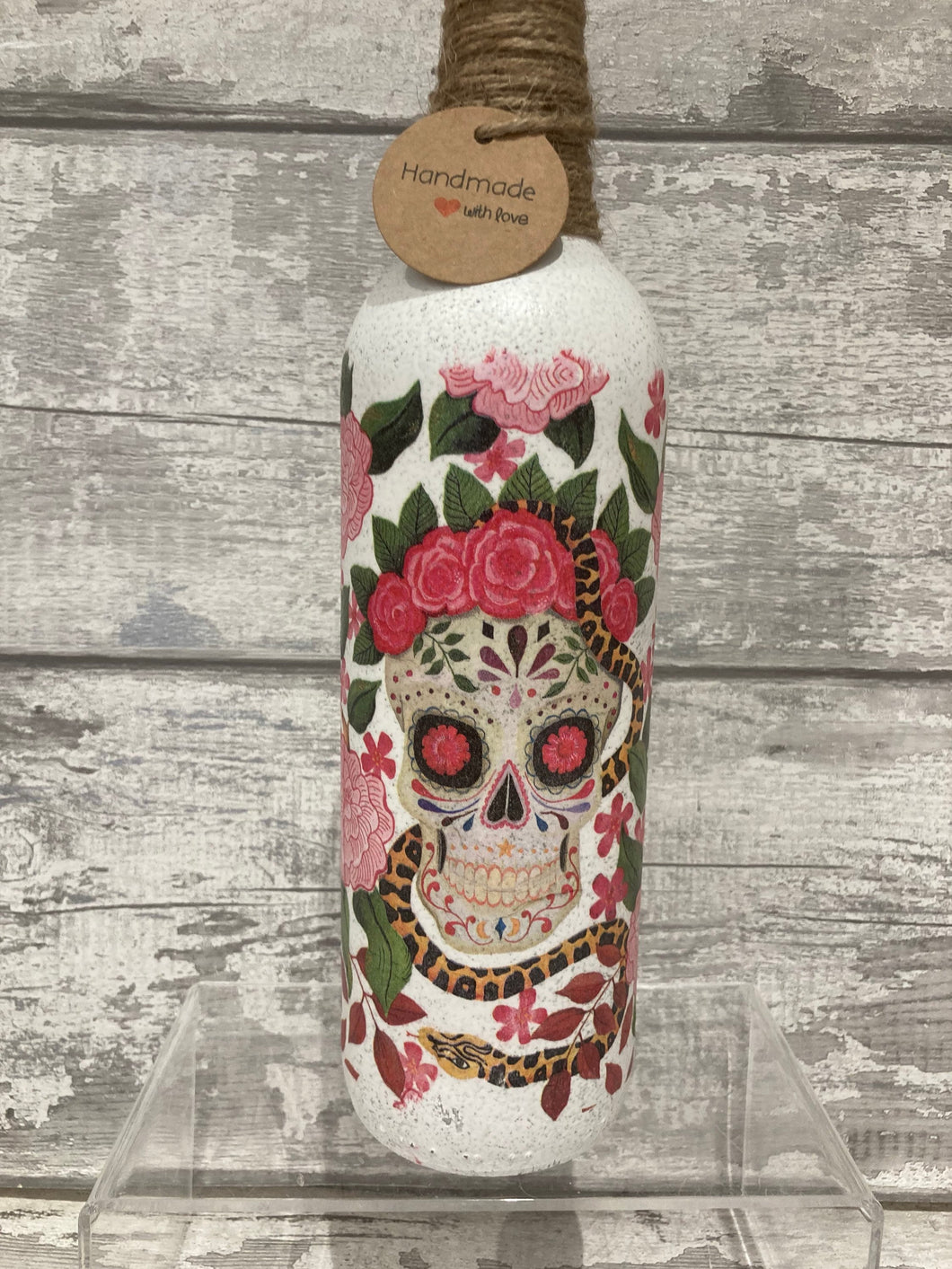 skull light up bottle